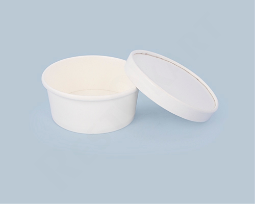 250 ml White Round Paper Container – Eco-Friendly & Sturdy Food Packaging